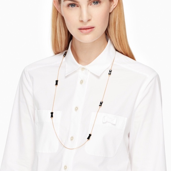 Kate Spade JACKPOT BOW JEWELS SCATTER NECKLACE - Picture 3 of 8